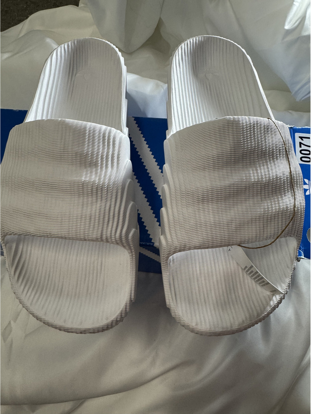 Adidas Adilette 22 White Slide Sandals Size 12 US